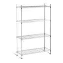 Chrome plated openwork wire storage rack 137x90x35cm up to 120kg
