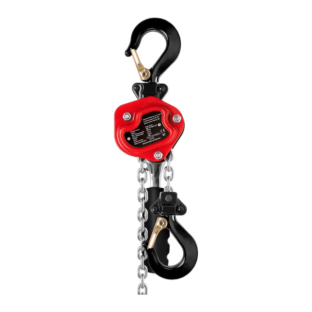 Chain hoist winch chain hoist 250 kg / 1.5 m