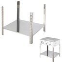 Base with shelf for gas grill PELVIS / RASCAL