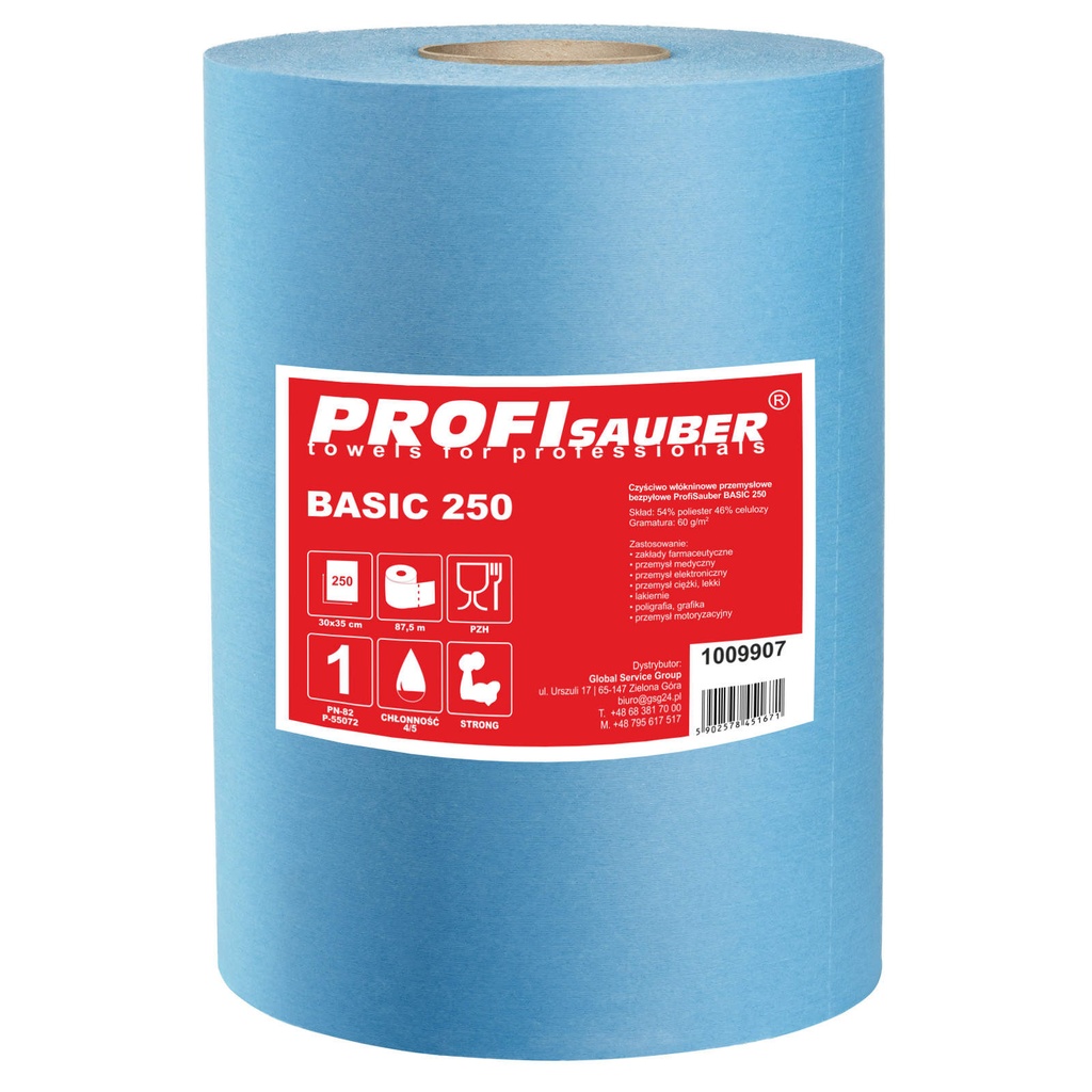 ProfiSauber BASIC 250 non-woven industrial dust-free cleaning cloth