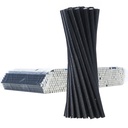 BIO eco-friendly paper straws PAPER STRAWS 6/205mm - black 500pcs.