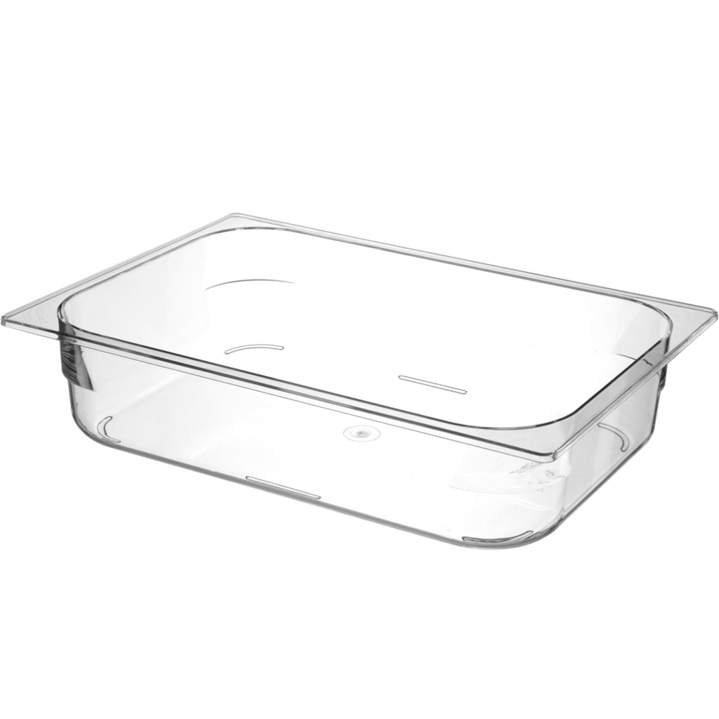 Polikarbonatinis ledų padėklas 360x250x80 mm - skaidrus, 5 l - HENDI 807057