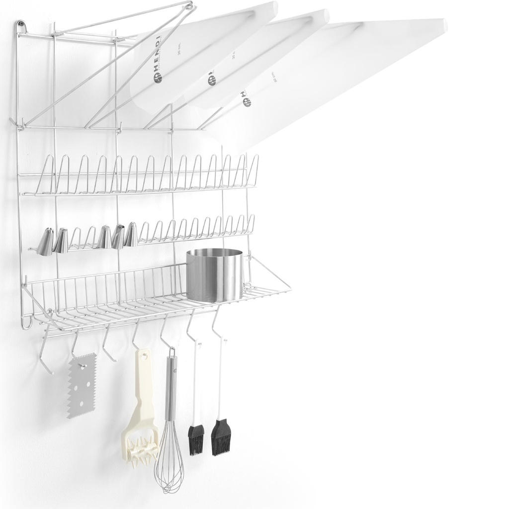 Shelf rack for spritzing bags and confectionery accessories - HENDI 550113