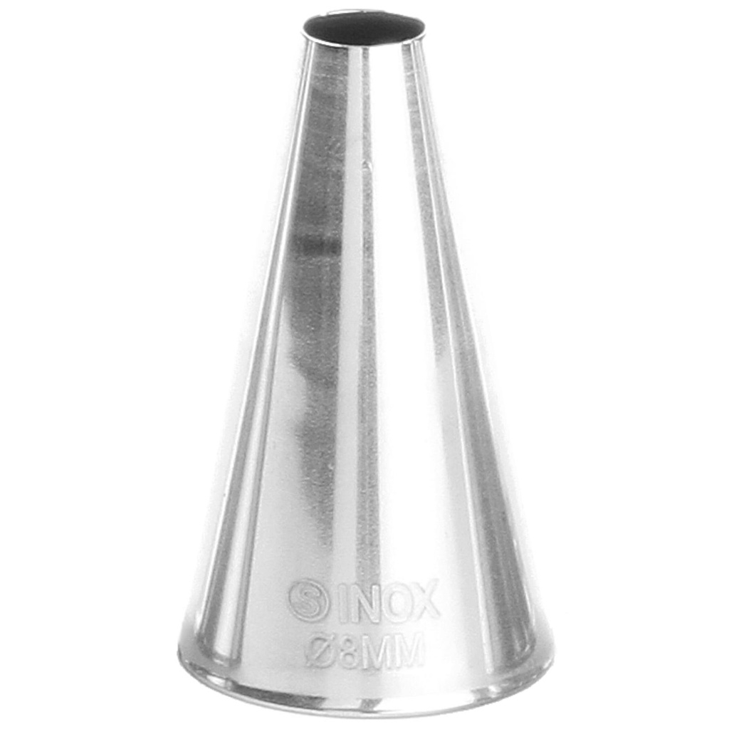 Straight end for confectioner's bag sleeve, diameter 8mm - HENDI 551356