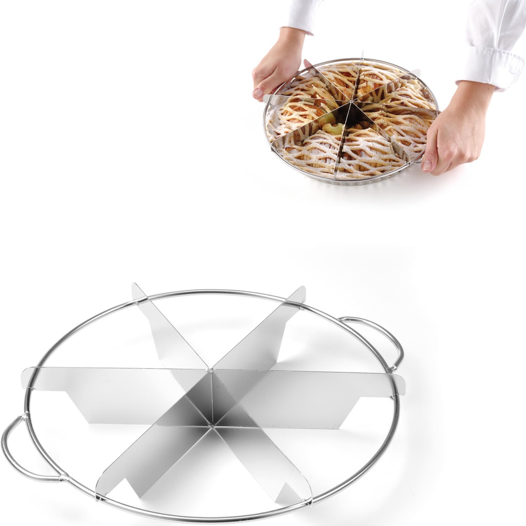 Tortes griešanas marķieris 270 mm diametrs - 6 porcijas - HENDI 512548