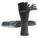 Broken beverage straws 5/210mm - black 250pcs.