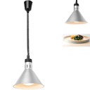 Pārtikas sildīšanas lampa - sudraba konusveida kulons 250W
