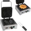 Waffle maker professional rosette 5 waffle heart 215mm diameter 2200W