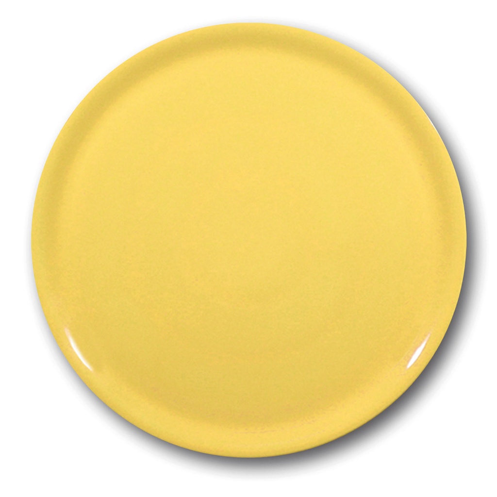 Durable porcelain pizza plate Speciale yellow 330mm - set of 6pcs.
