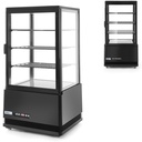 Confectionery refrigerated display case 3 shelves 68L LED - black