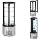 Round confectionery refrigerated display case 4 shelves LED 360L