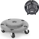 Cart base on wheels for 120L round kitchen waste container