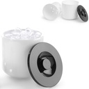 White ice container with black lid 5L