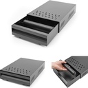 Coffee grounds drawer with bouncer coffee grinder base