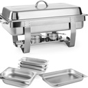 Food warmer for paste candles steel GN 1/1 - LARGE SET
