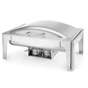 Food warmer for candle paste satin steel GN 1/1