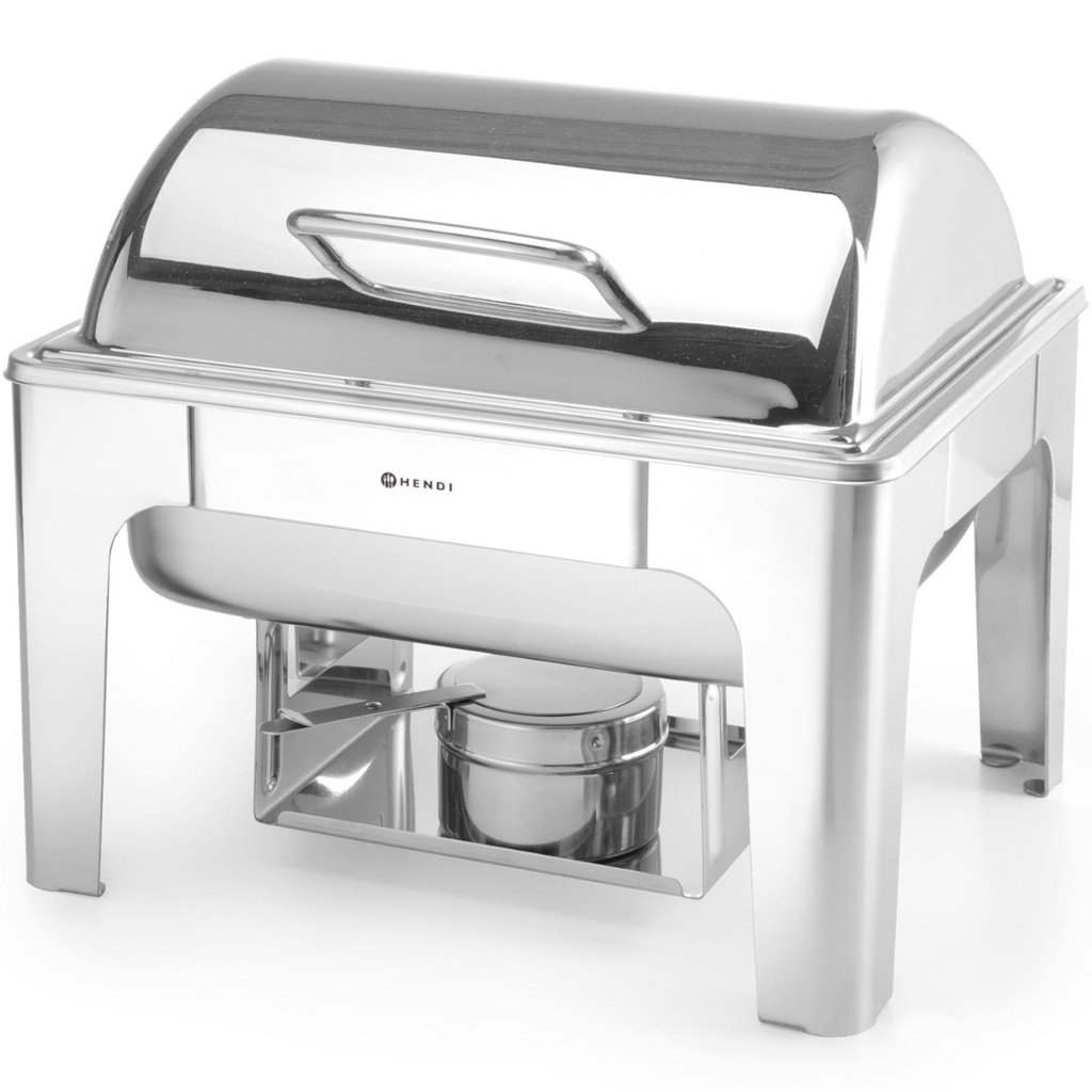 Candle paste food warmer polished steel GN 1/2