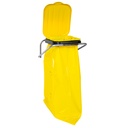 Hanging wall bracket for waste segregation yellow - 120L bags