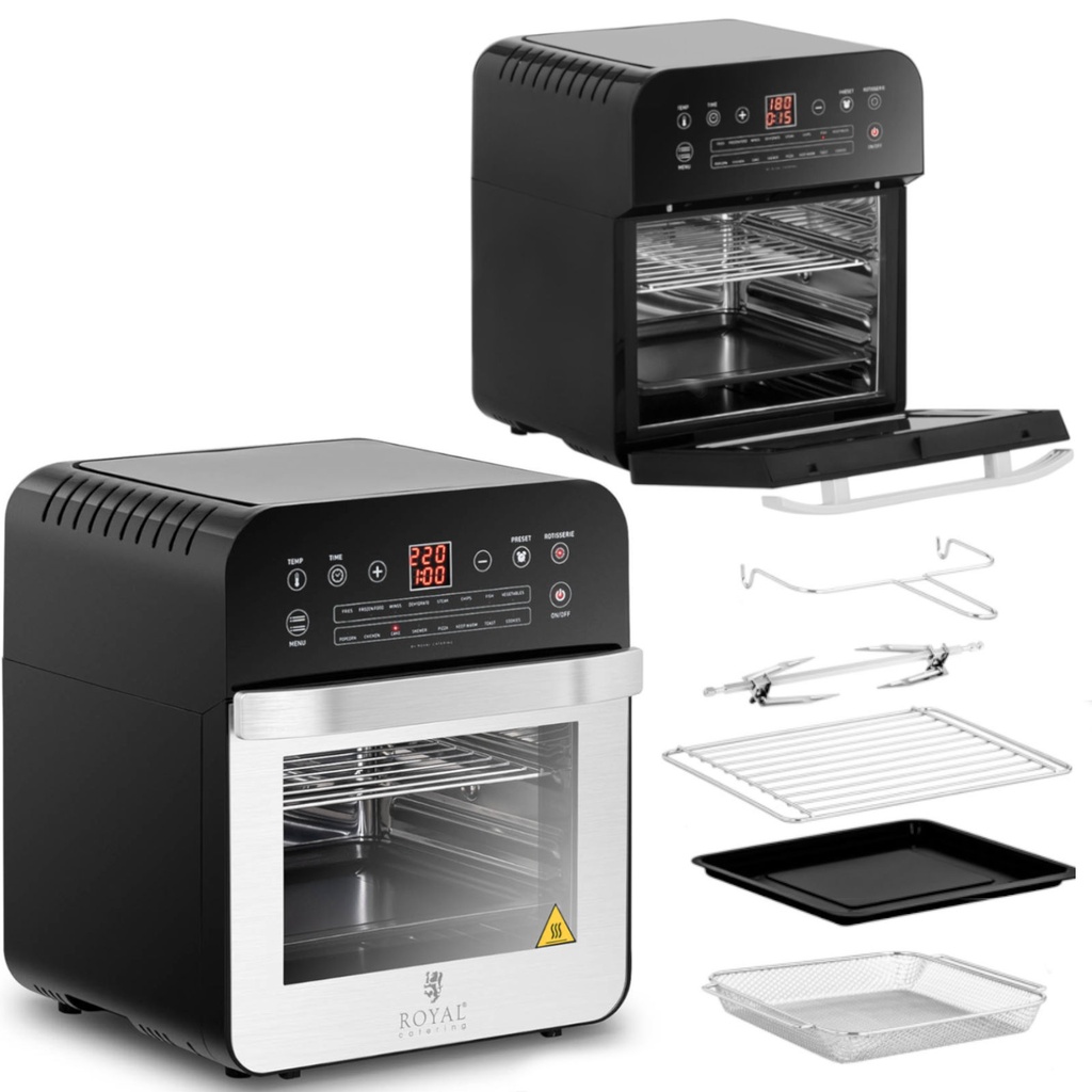 Multifunction oven with rotisserie 13 programs 1.6kW 12L