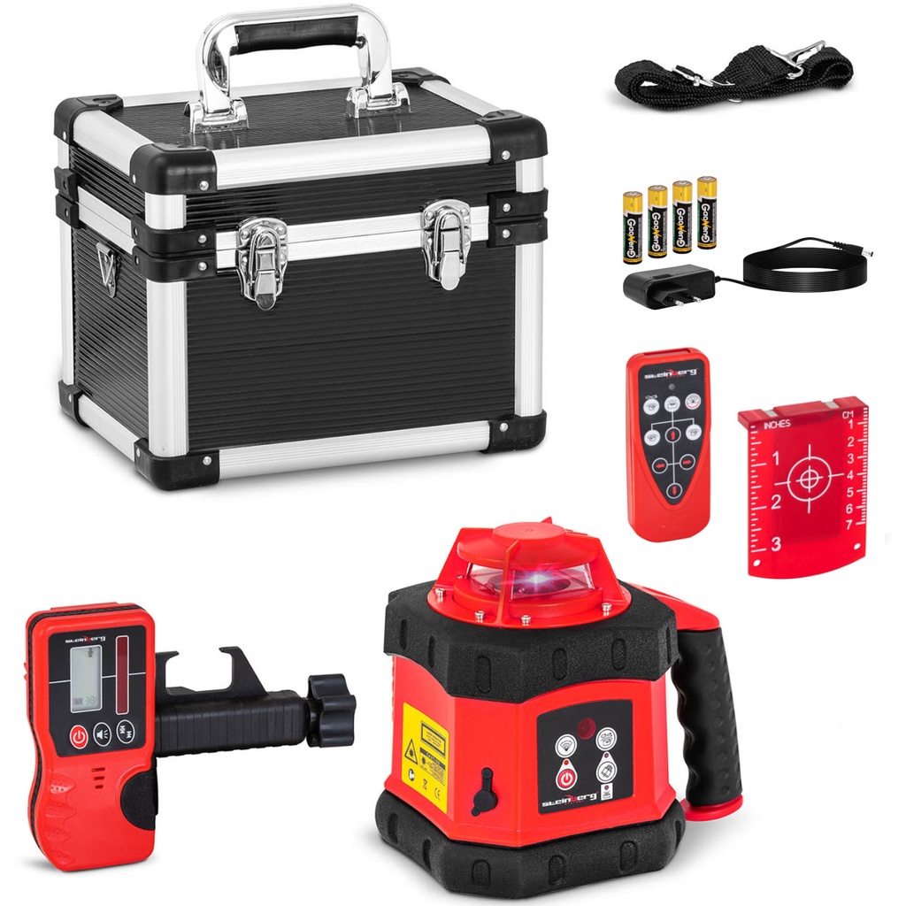 Rotary laser construction laser leveler red ±3 mm range 300m