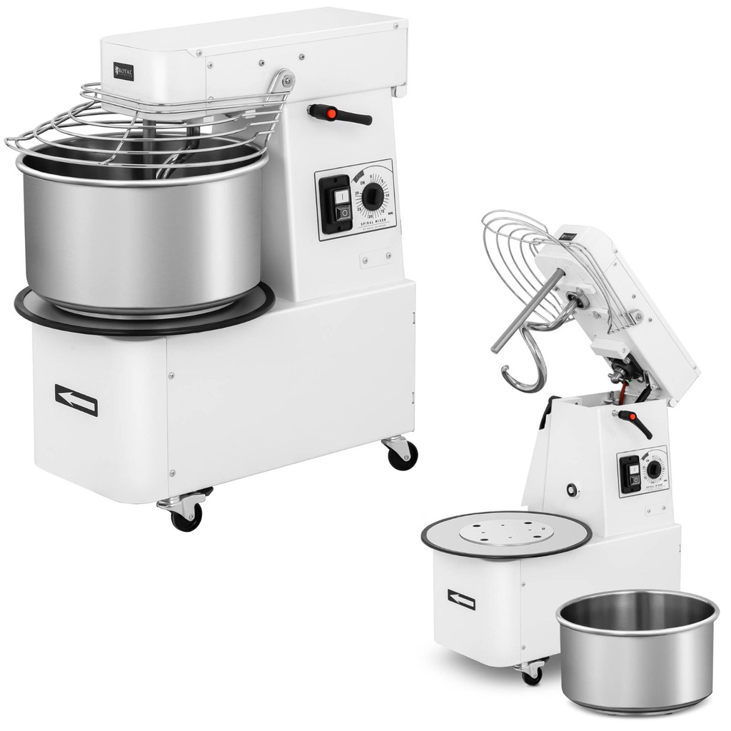 Spiral mixer spiral dough mixer with removable bowl 22 l 56 kg/h 750 W ITALY