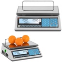 Komerciālie svari 15 kg / 5 g LCD M LEGALIZĀCIJA
