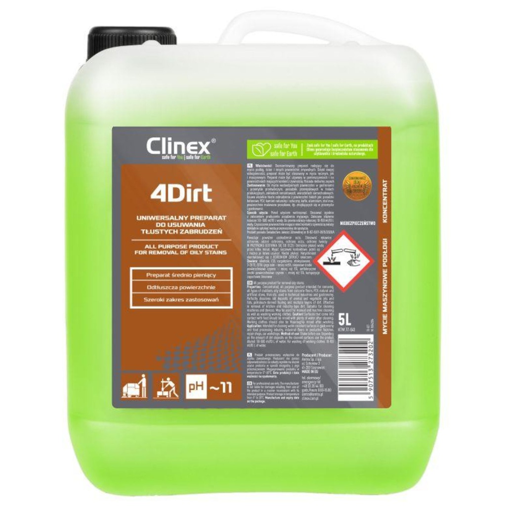 CLINEX 4Dirt 5L grease remover concentrate