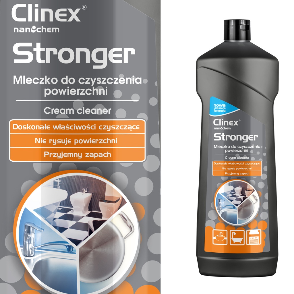 CLINEX Stronger 750ML glaze cleaner for food service equipment