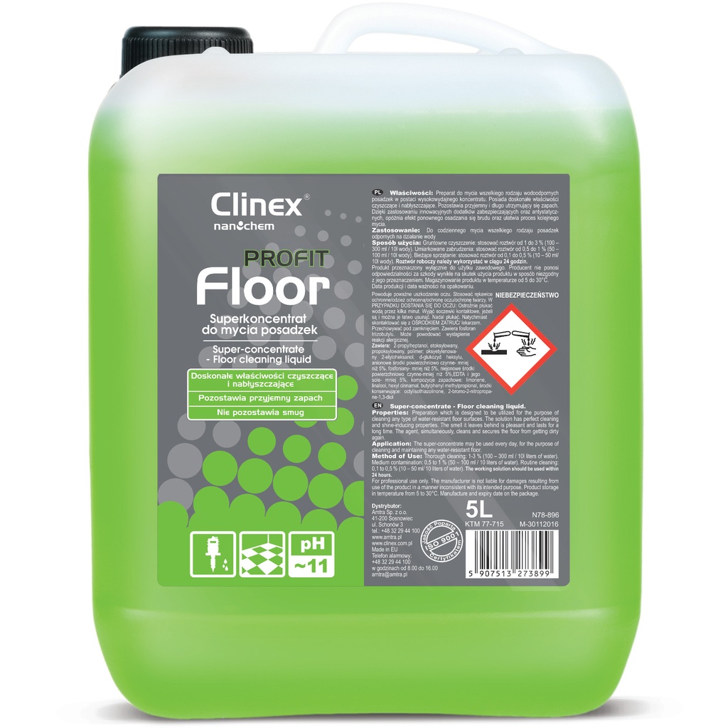 CLINEX PROFIT Floor super-concentrate for cleaning and shining floors 5L