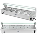Electric heater bemar with tap and cover 1800 W 4x GN 1/2 deep 100 mm 24 l