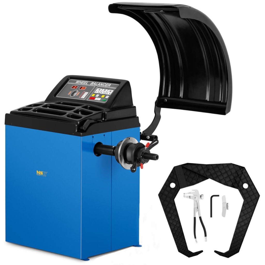 Automatinis ratų balansavimo įrenginys, skirtas motociklų ratams iki 65 kg skersmens 10-24'' LED