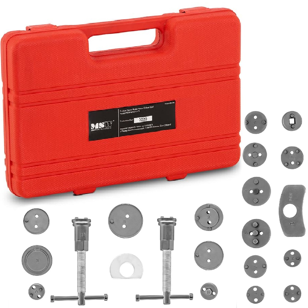Brake caliper piston pressing set 21 items