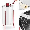 Manual 3-frame stainless steel honey centrifuge