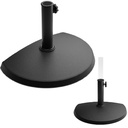 Base stand load for garden umbrella semicircular