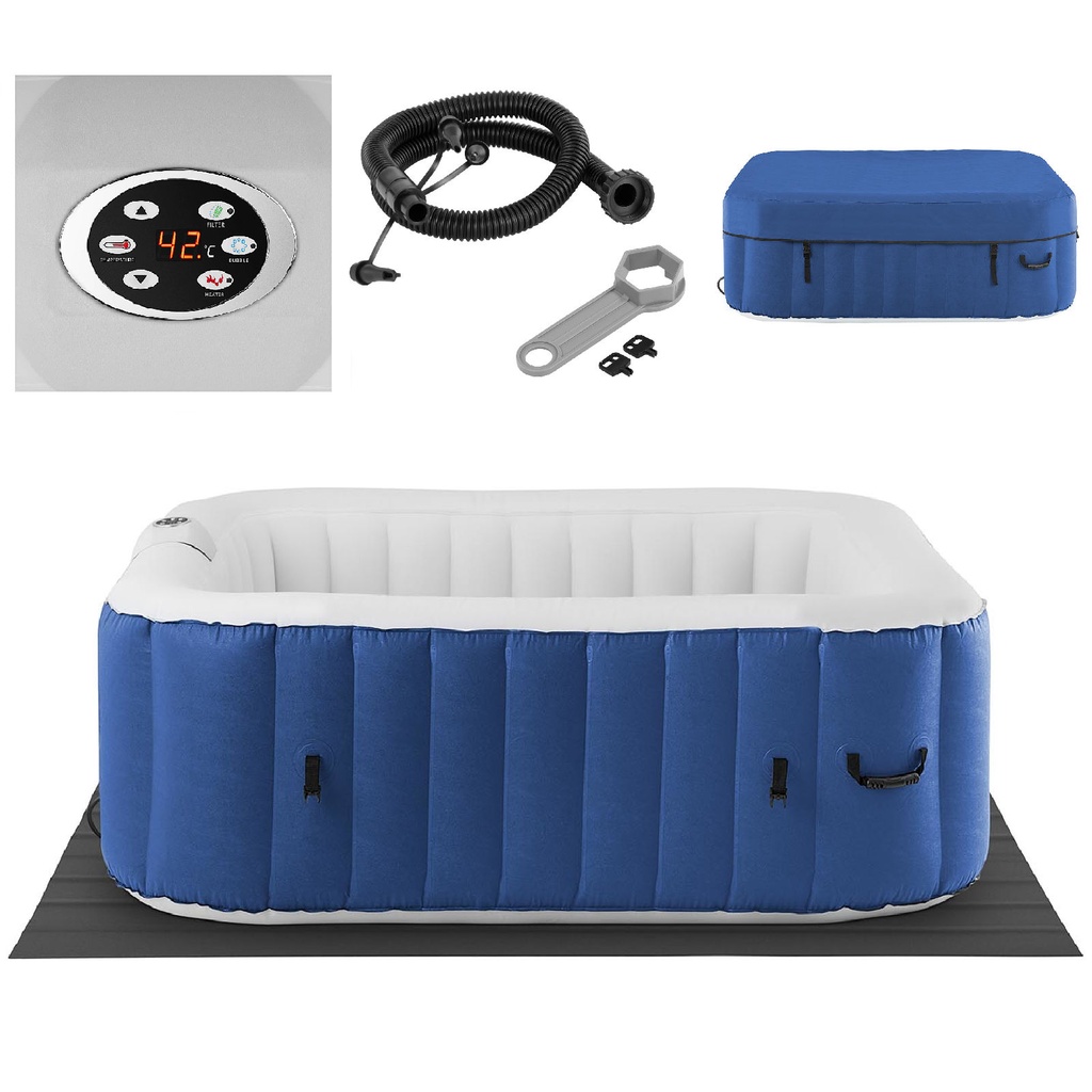 Garden inflatable Jacuzzi with massage 6 person 42C 900 l blue