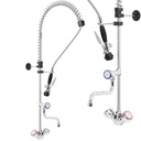 Kitchen faucet with faucet and shower shower for washing dishes 100 cm long.