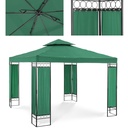 Garden pavilion gazebo folding tent 3 x 3 x 2.6 m green