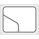 Mould matrix for Hendi bipartite tray sealing machine COLT 227x178 mm - Hendi 805640