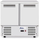 Refrigerated 2-door table with worktop and bottom unit stainless 247 l - Hendi 236130