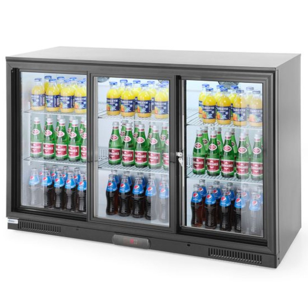 Beverage store bar refrigerator 3-door refrigerator 6 shelves 300 W 303 l - Hendi 235836