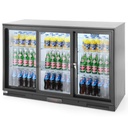 Beverage store bar refrigerator 3-door refrigerator 6 shelves 300 W 303 l - Hendi 235836