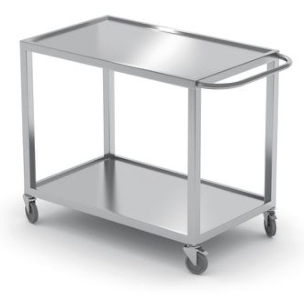 Welded mobile 2-shelf waiter's catering cart up to 100 kg - Hendi 816691
