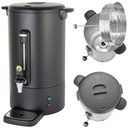 Coffee percolator brewer with non-drip faucet black Concept Line 13 l - Hendi 211489
