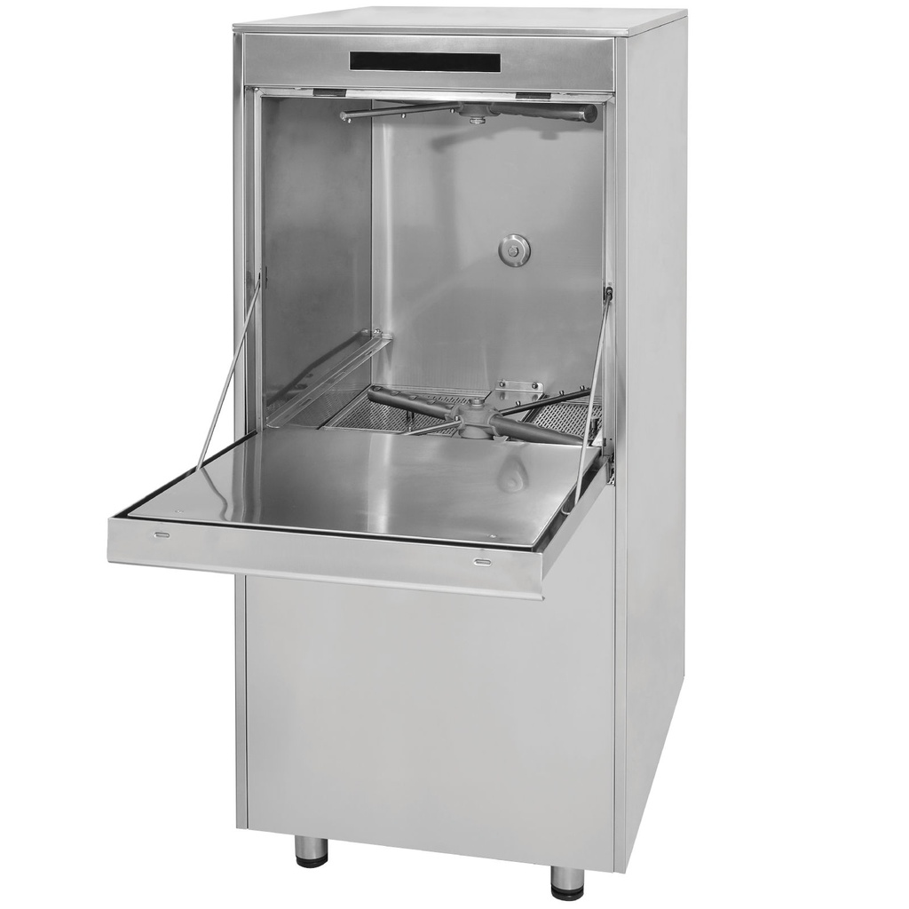 Food service dishwasher with dispenser pump basket 50x60 cm 400 V - Hendi 236574