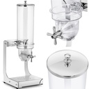 Candy rice cereal dispenser transparent stainless 3.5 l