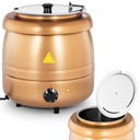 Stainless steel cool-touch electric soup thermos 400 W 10 l 35-80C gold