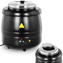 Nerūdijančio plieno "cool-touch" elektrinis sriubos termosas 400 W 10 l 35-80C juodas