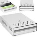 Coffee grounds drawer with 5.7 l stainless steel flask bounce bar