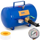Inflator pressure tank for inflating tire wheels with 8 bar pressure gauge 19.5 l
