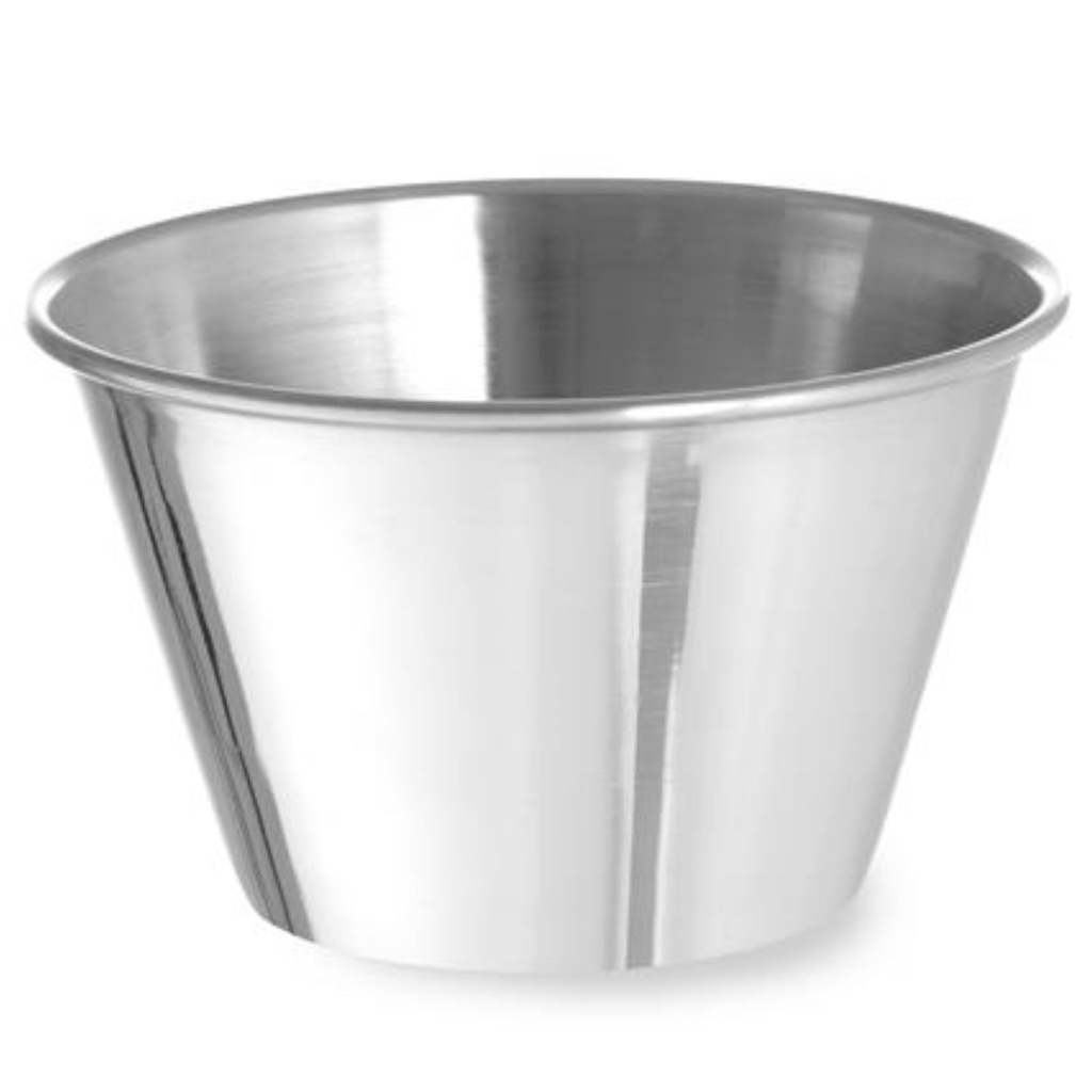 Stainless steel ramekin sauce dish for dips Diameter 85 mm 12 pcs. 175 ml - Hendi 400043